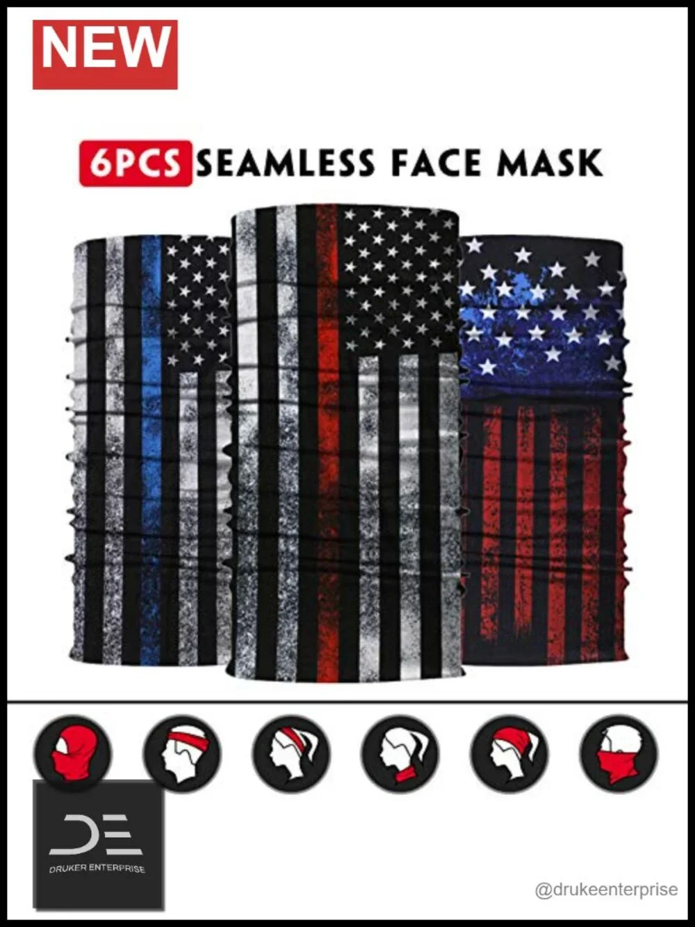 Seamless Neck Gaiter Face Mask for Running Hiking Cycling, Microfiber Sun
